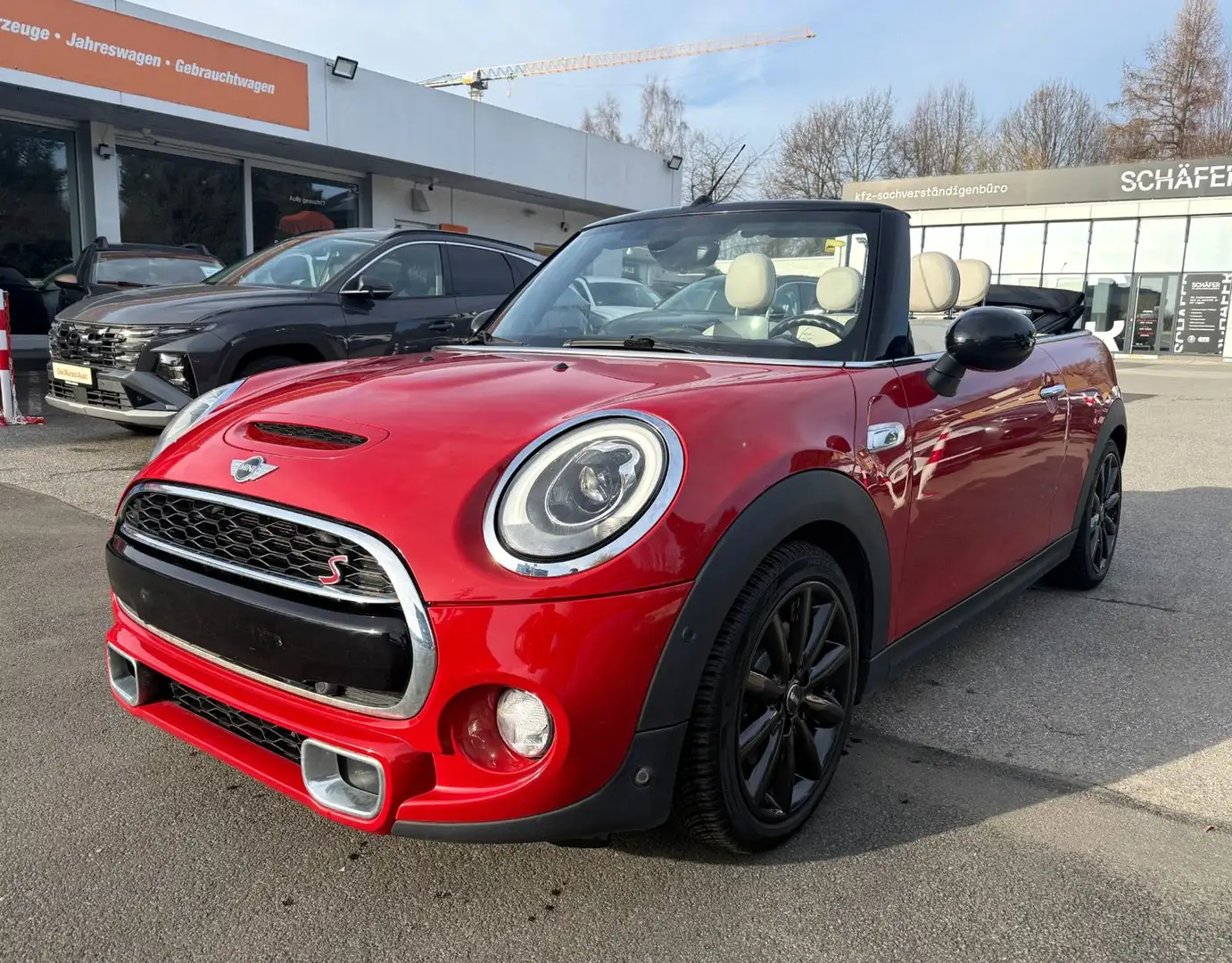 MINI Cooper SD Cabrio Navi Leder HUD Harman Chili Kam Rot - 1