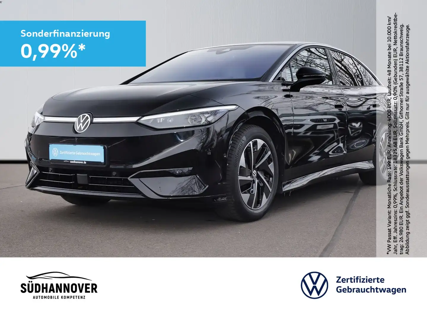 Volkswagen ID.7 Pro electric 210 kW NAVI+LED+SHZ+PDC+KAMERA Schwarz - 1