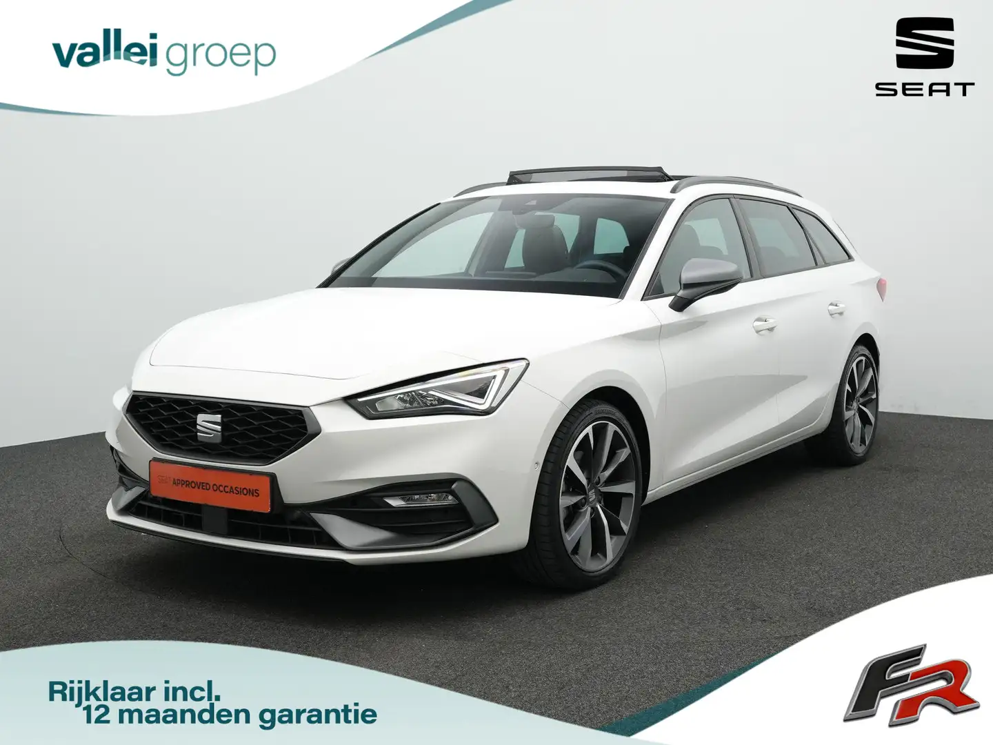 SEAT Leon Sportstourer 1.0 eTSI 110 pk DSG FR Business Inten Blanc - 1