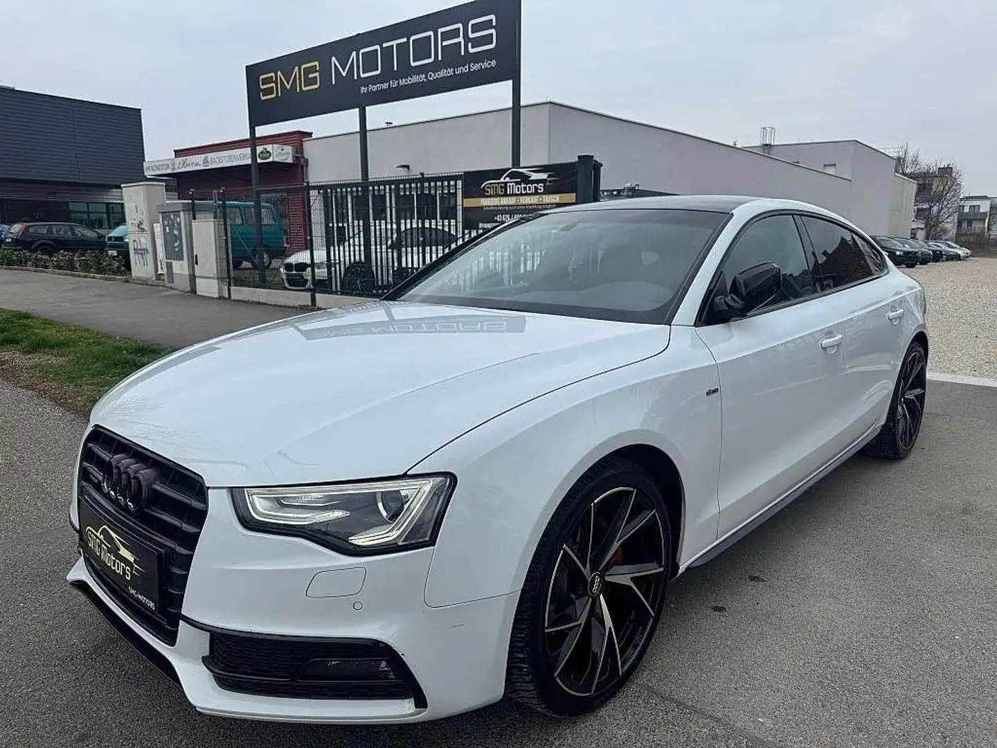 Audi A5 SB 2,0 TDI quattro Sport DPF S-tronic 3xSline Weiß - 2