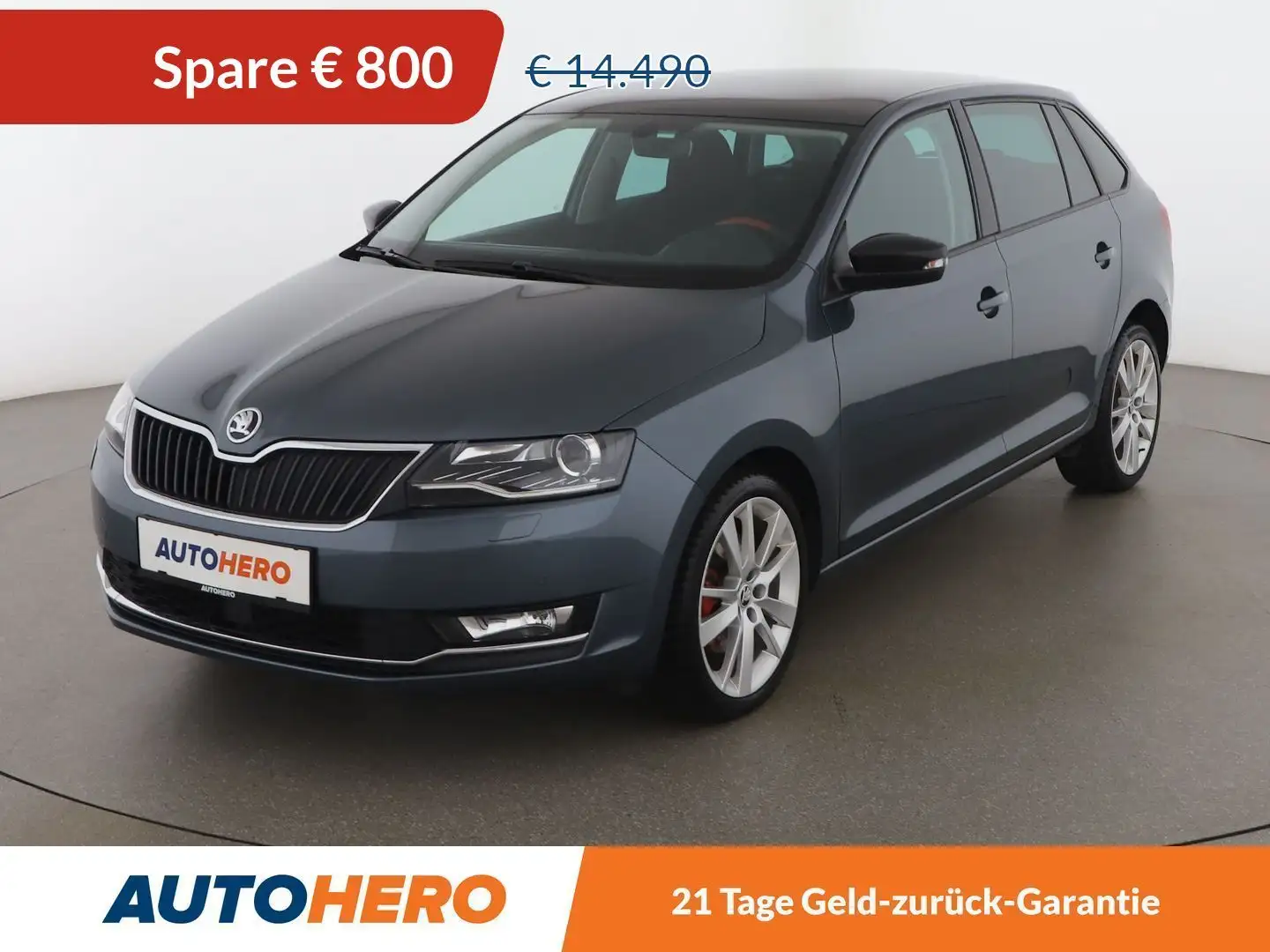 Skoda Rapid/Spaceback 1.4 TSI Sport Aut. *PANO*XENON*TEMPO*CAM*SHZ*BT* Grau - 1