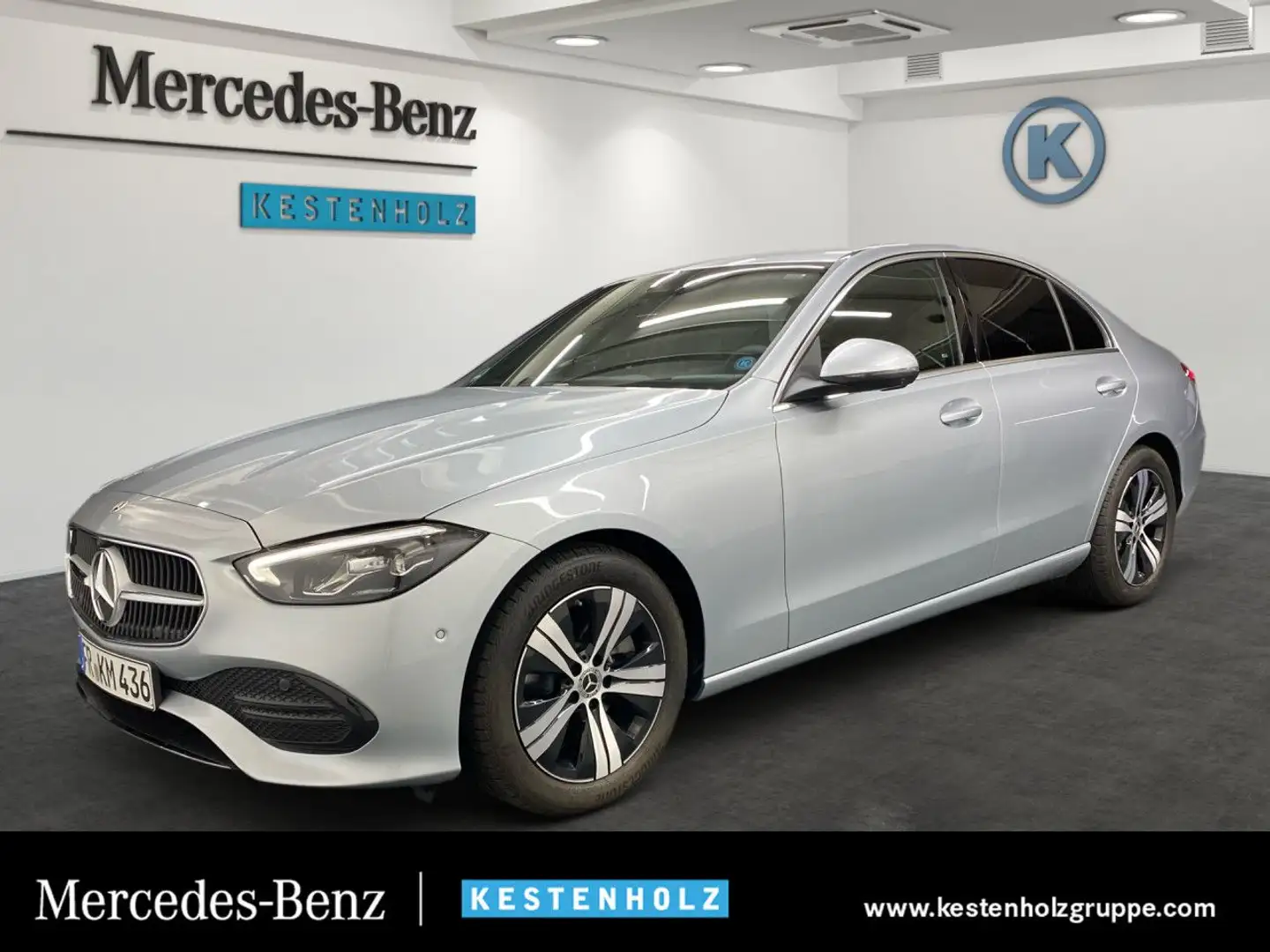 Mercedes-Benz C 200 AVANTGARDE+KEYLESS+AHK+PARK+DISTR+360° Silber - 1