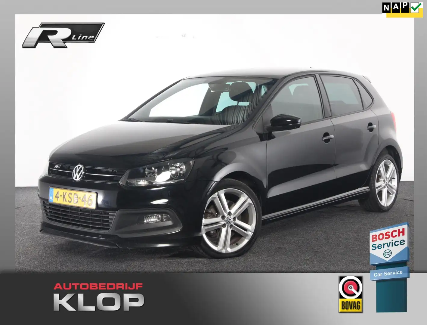 Volkswagen Polo 1.2 TSI BlueMotion R-Line Edition Zwart - 1