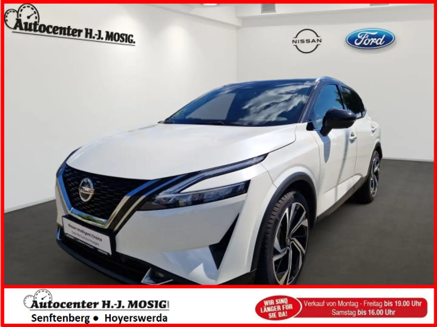 Nissan Qashqai Tekna+ 1.3 DIG-T /20"/ All-Wetter/AHK Blanc - 1