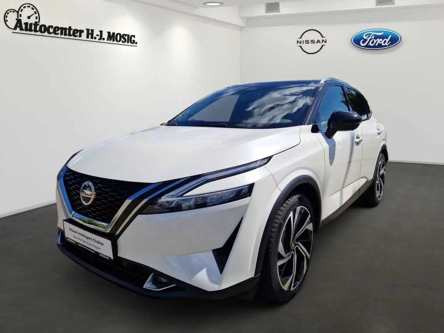 Nissan Qashqai Tekna+ 1.3 DIG-T /20"/ All-Wetter/AHK Blanc - 2