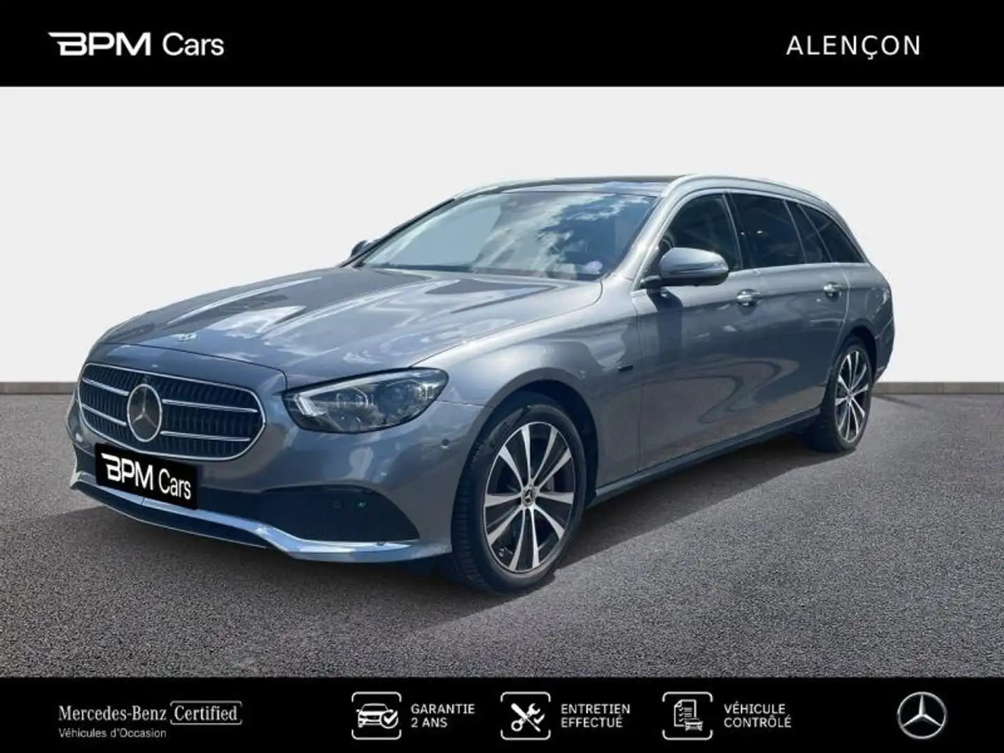 Mercedes-Benz E 300 300 de 194+122ch AMG Line 9G-Tronic Grau - 1