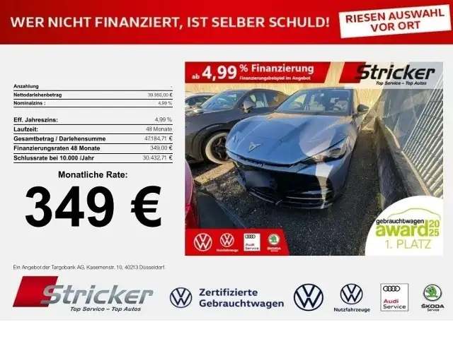 CUPRA Tavascan VZ 250/77 349,-ohne Anzahlung Pano Wärmepumpe