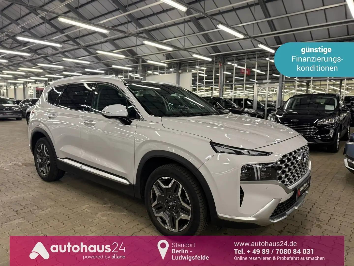Hyundai SANTA FE 1.6 T-GDI  Prime Plug-In Hybrid 4WD Weiß - 1