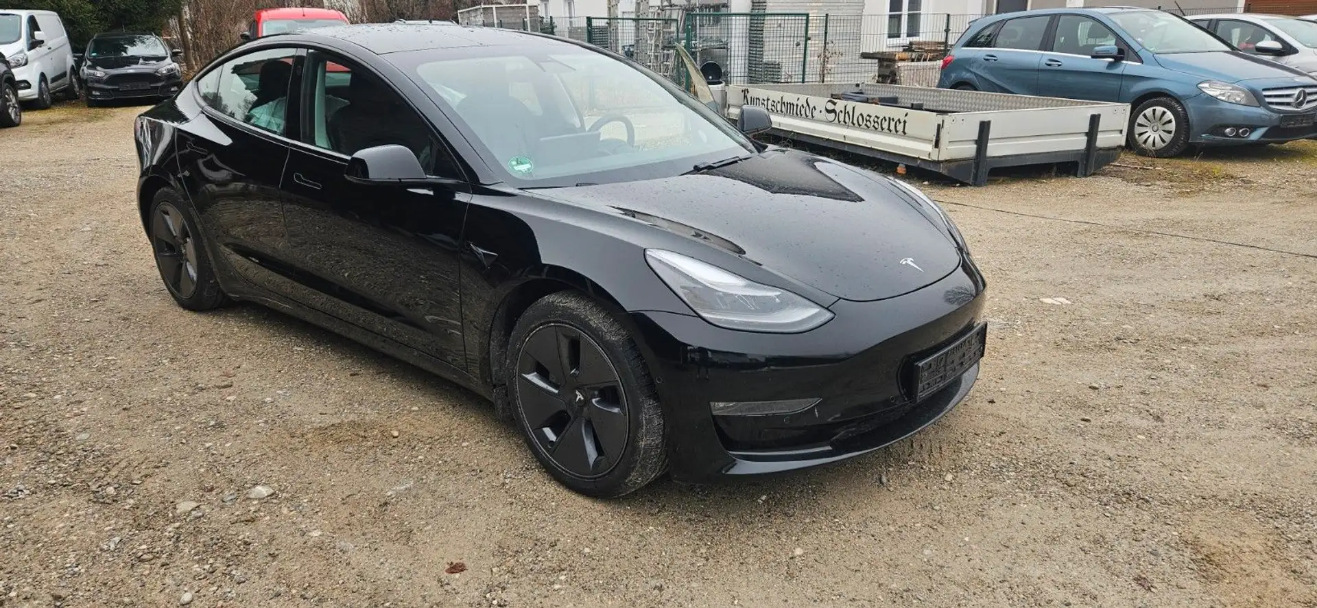Tesla Model 3 Dual AWD 82kwH,Pano,8-fach.top Zustand Schwarz - 1