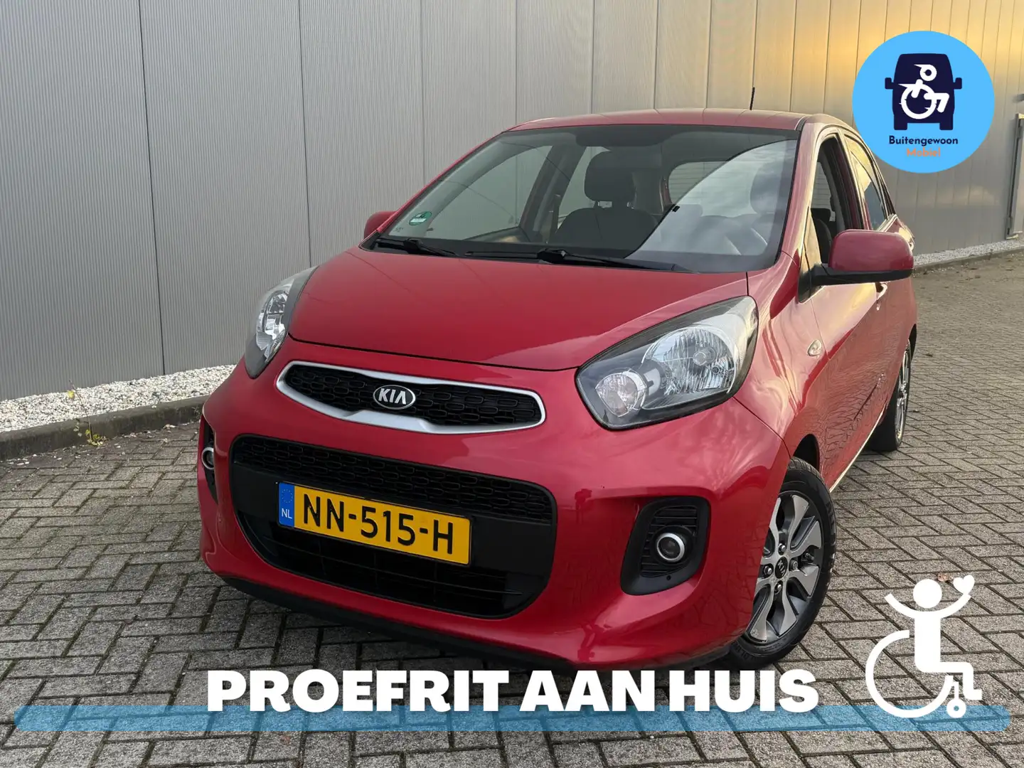 Kia Picanto Frisse 1.0 CVVT (Airco) PlusLine + 1 Jaar garantie Rood - 1