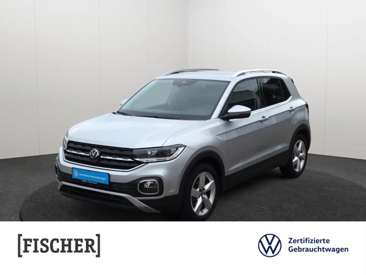 Volkswagen T-Cross 1.0 TSI Style LED Navi ACC Rear View Silber - 1