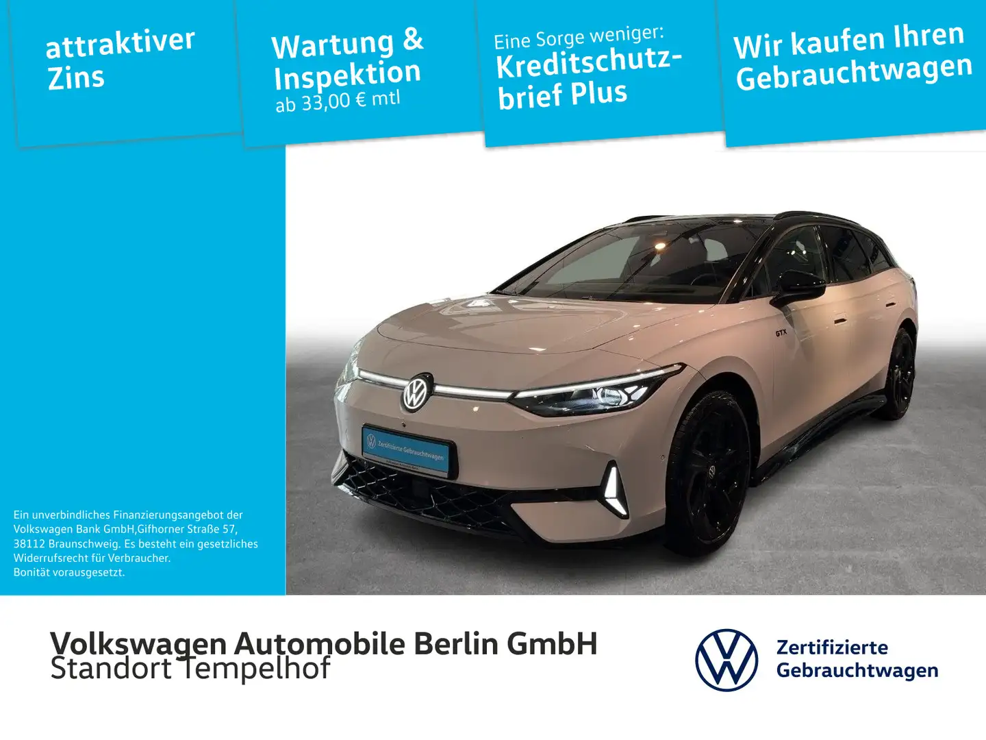 Volkswagen ID.7 Tourer GTX 4x4 NAVI AHK W-Pumpe 3J-Garantie Fehér - 1