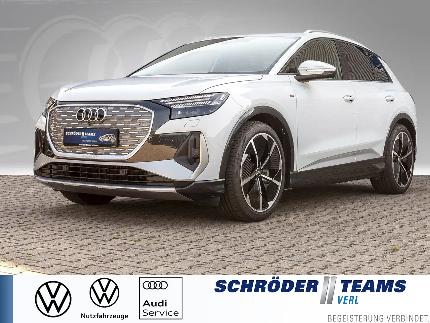 Audi Q4 e-tron e-tron 50 quattro S line Weiß - 1
