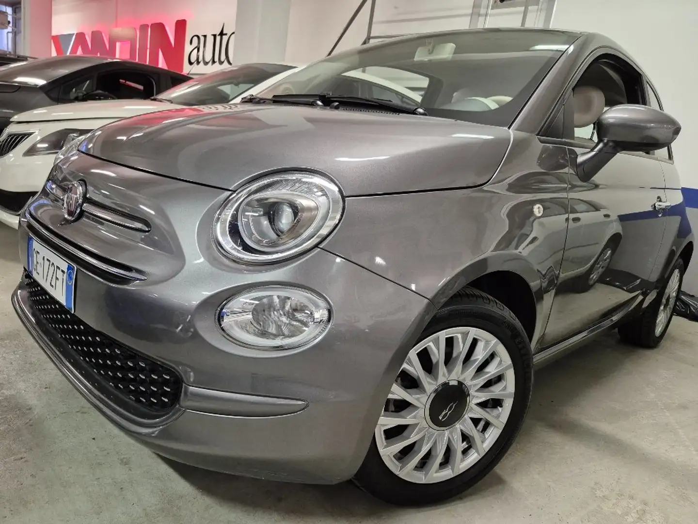 Fiat 500 1.2i 69cv "LOUNGE" DUAL-LOGIC, SOLO 8.000KM!!!! Grau - 2