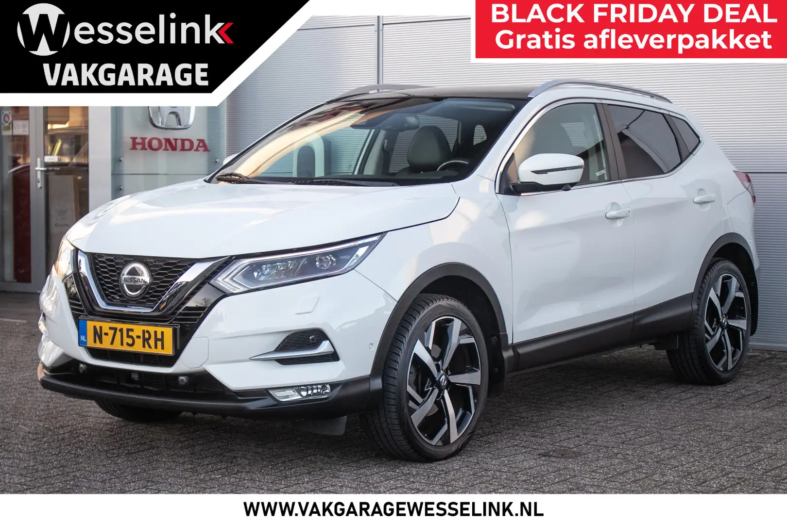 Nissan Qashqai 1.2 Tekna - Trekhaak | Keyless | Cruise | 360 cam Blanc - 1