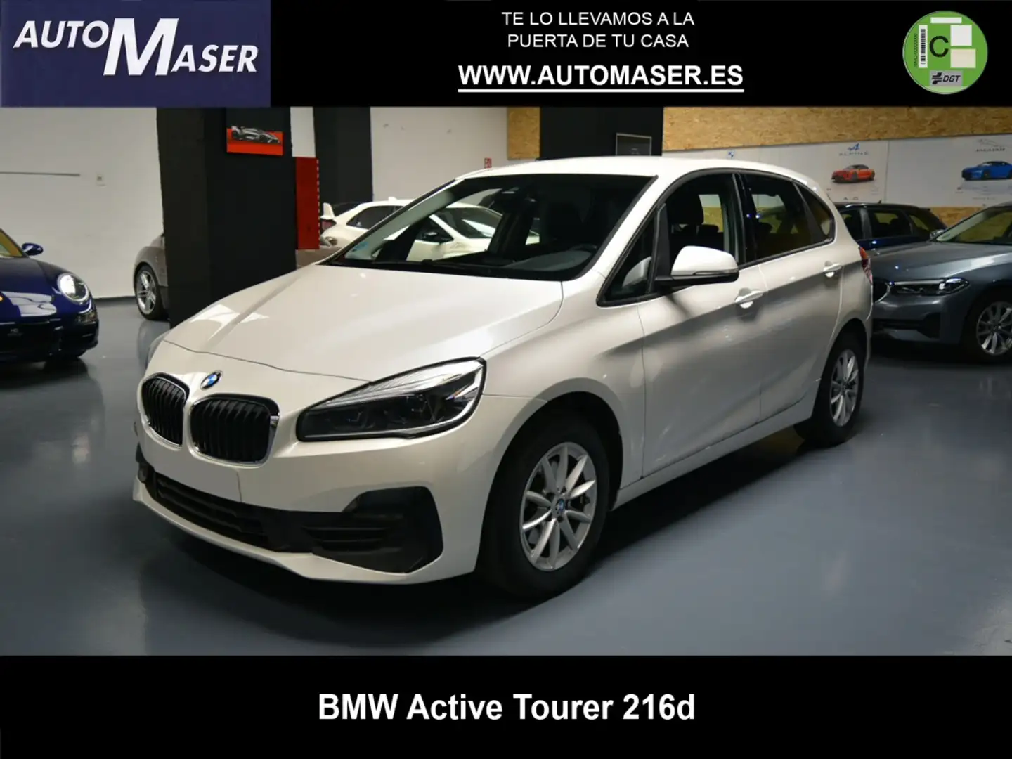 BMW 216 216d Active Tourer Business Blanc - 1