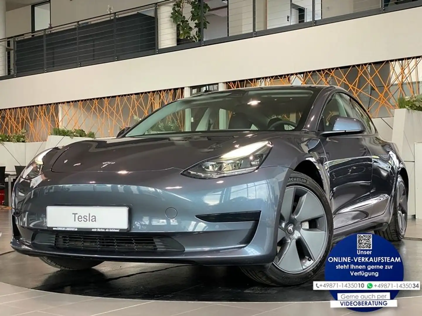 Tesla Model 3 Standard Range Plus Pano Navi Kamera Gris - 1