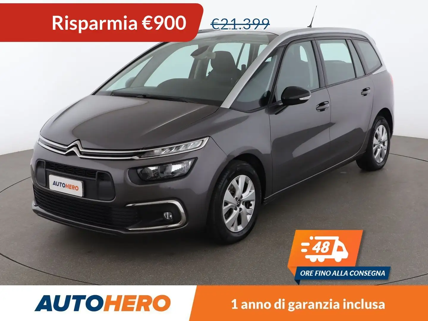Citroen C4 SpaceTourer 1.5 Blue-HDi Feel 130 CV EAT8 Gri - 1