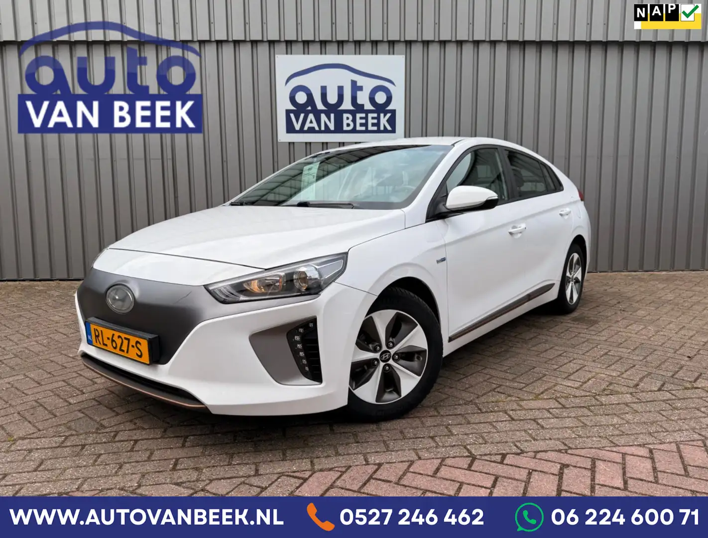 Hyundai IONIQ 28kWh EV|Adaptive|Apple|Nieuwe APK+OH Wit - 1