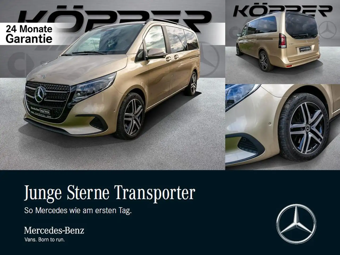 Mercedes-Benz V 300 d 4M STYLE L AHK Schiebedach Airmatic Bronze - 1