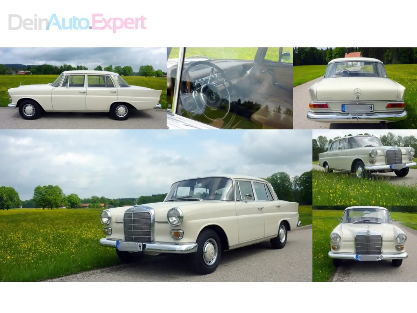 Mercedes-Benz 230 230 "Heckflosse" (W110) 6-Zylinder Blanc - 1