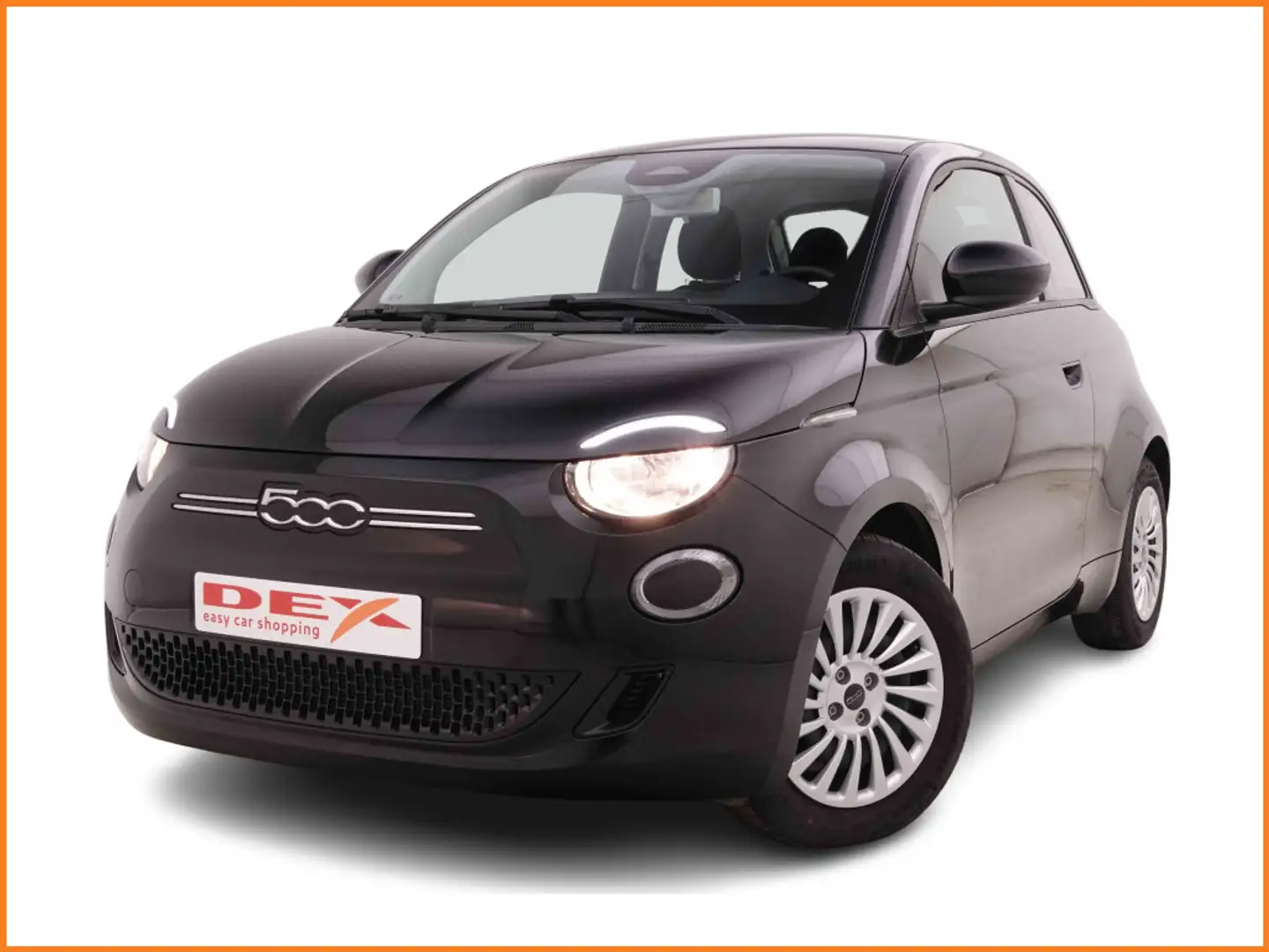 Fiat 500e 24 kWh Action Zwart - 1