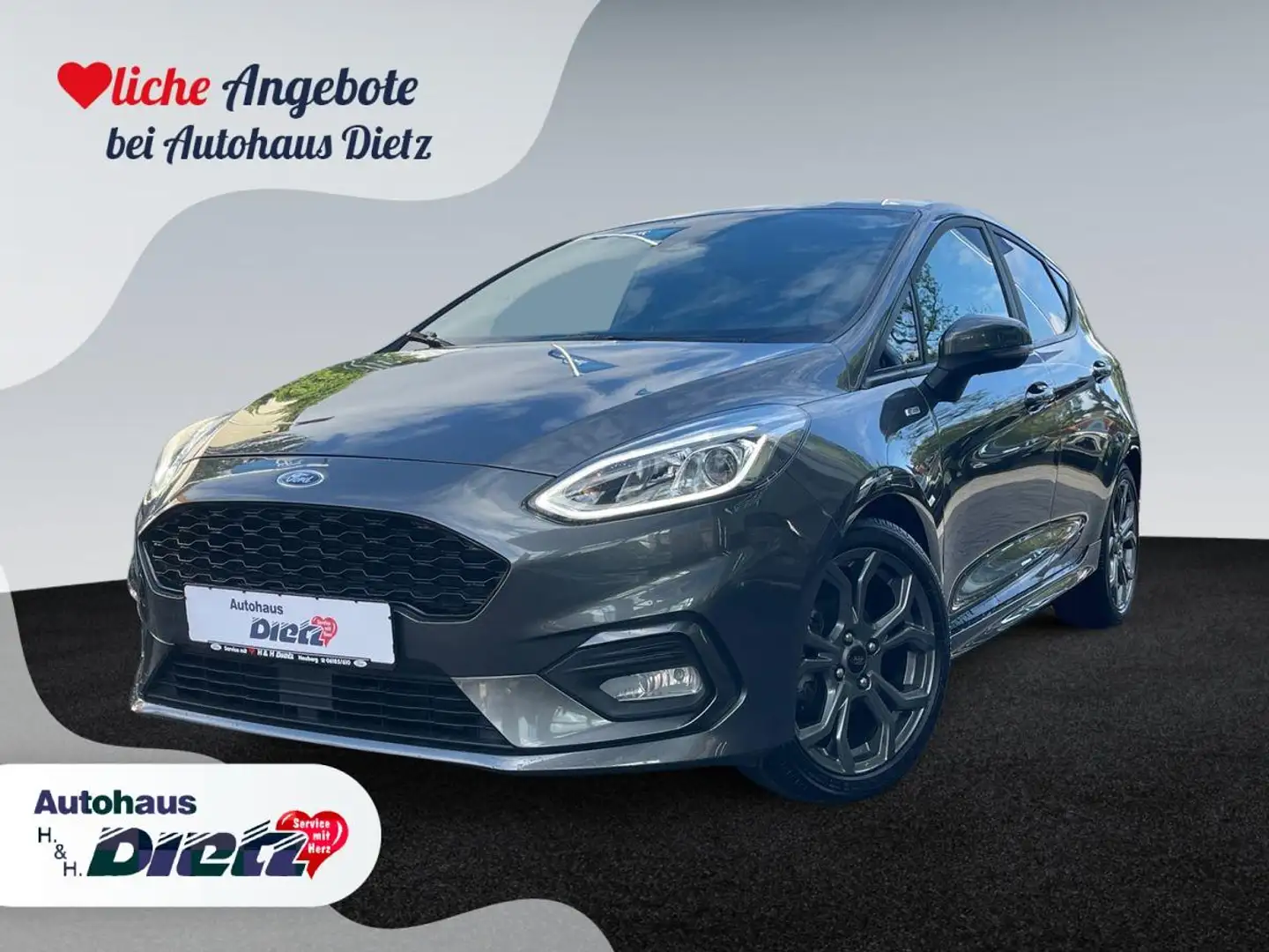 Ford Fiesta 1.0 EcoBoost ST-Line - PDC*AppLink*Winter Gris - 1