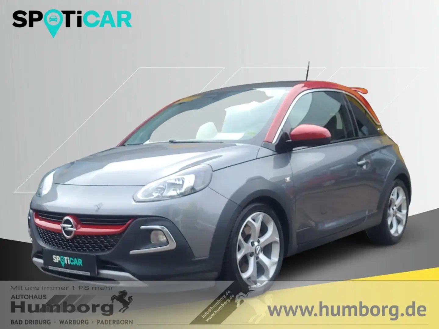 Opel Adam Rocks 1.4 Turbo S Faltdach Apple CarPlay Android A Gris - 1