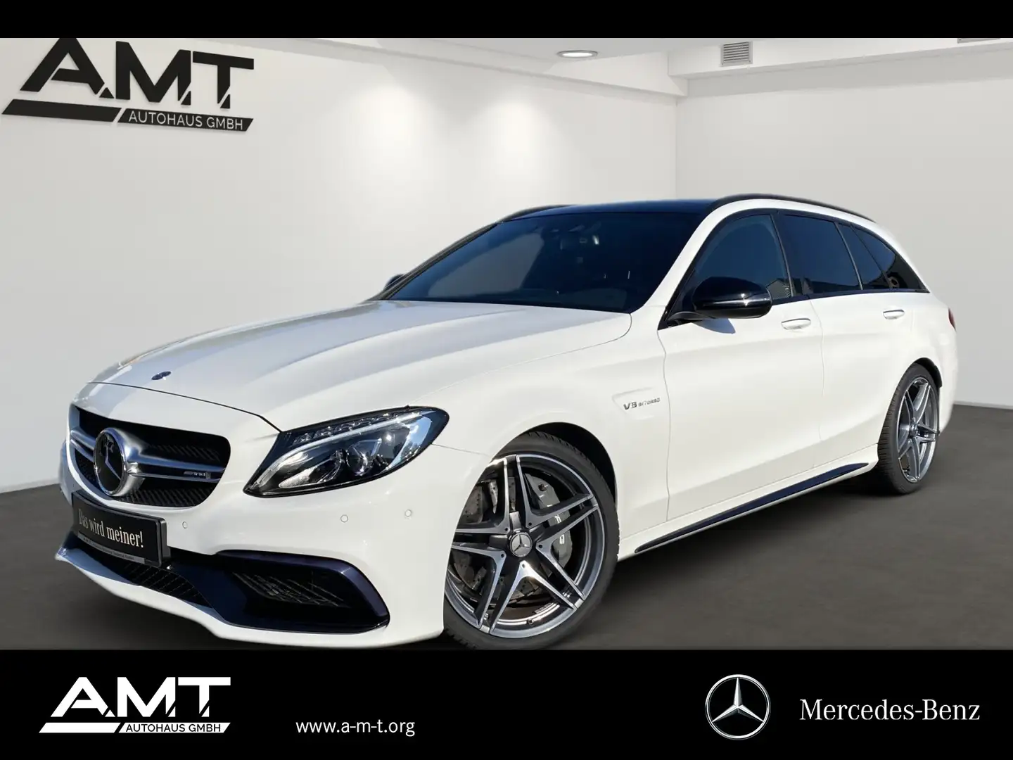 Mercedes-Benz C 63 AMG AMG C 63 T Pano+Distronic+Sound+AGA+Keyless+19" Blanc - 1