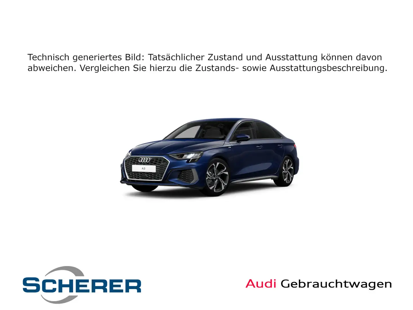 Audi A3 Audi A3 Limousine S line 35 TDI Blau - 1