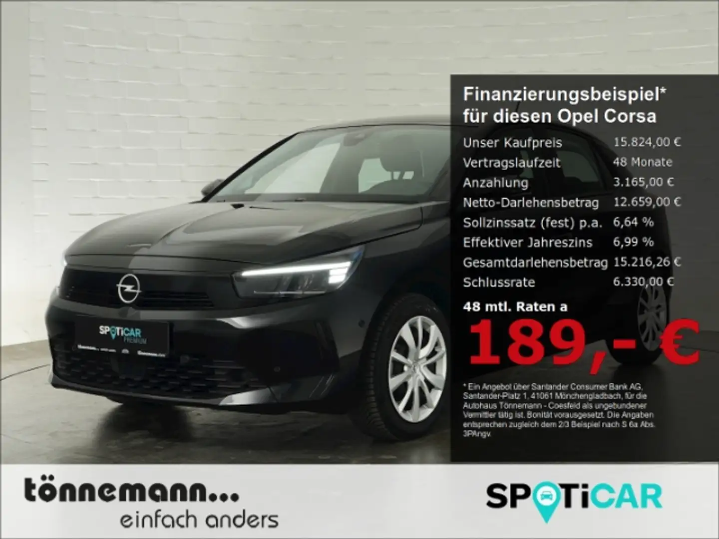 Opel Corsa F FACELIFT+LED+RÜCKFAHRKAMERA+SITZHEIZUNG+LENKRADH Noir - 1