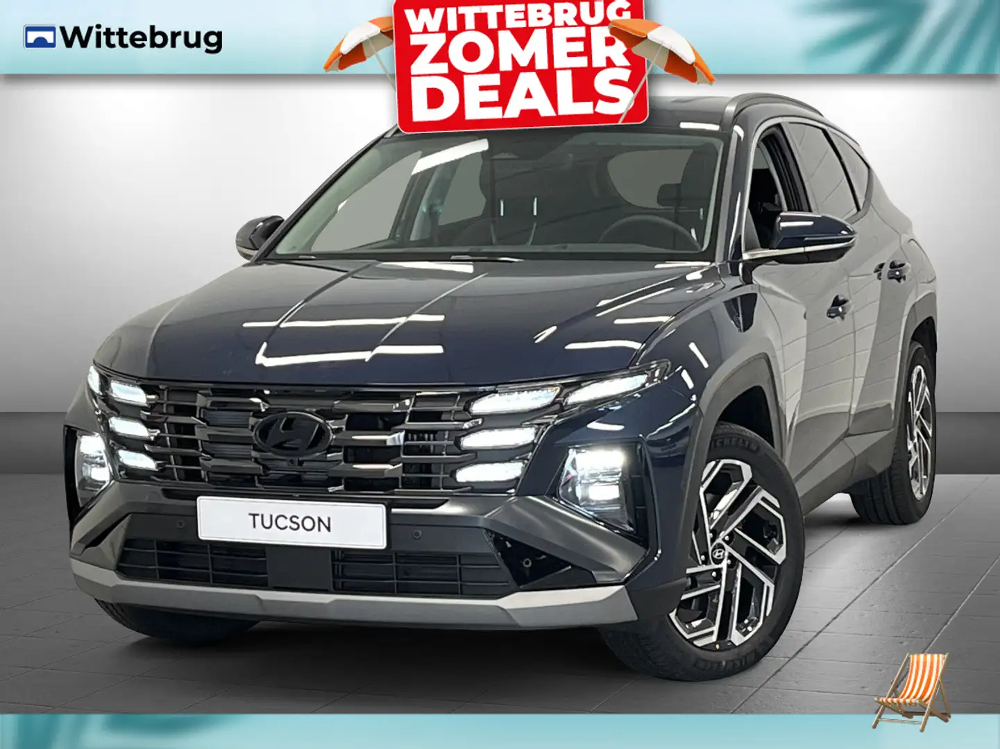 Hyundai TUCSON 1.6 T-GDI HEV Premium Full Hybride Automaat met Le Blauw - 1