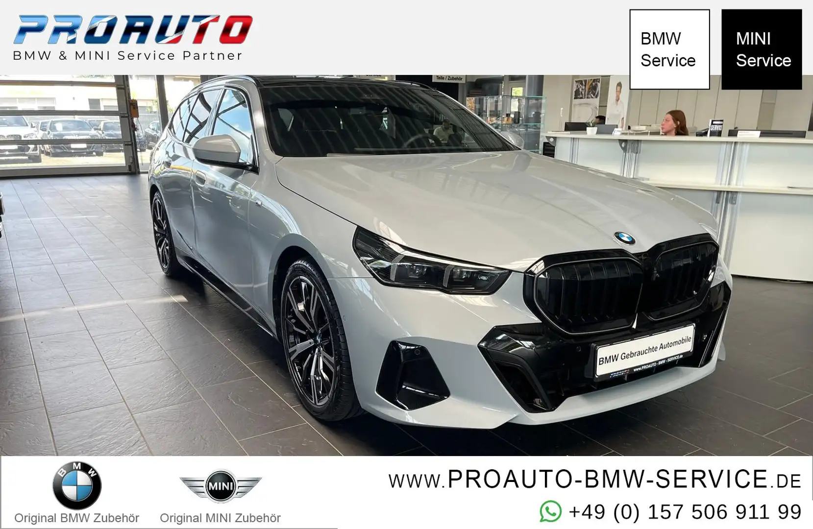 BMW 520 d xDrive Tour. M Sport Pro AHK/HUD/Pano/360°/20° Grau - 1