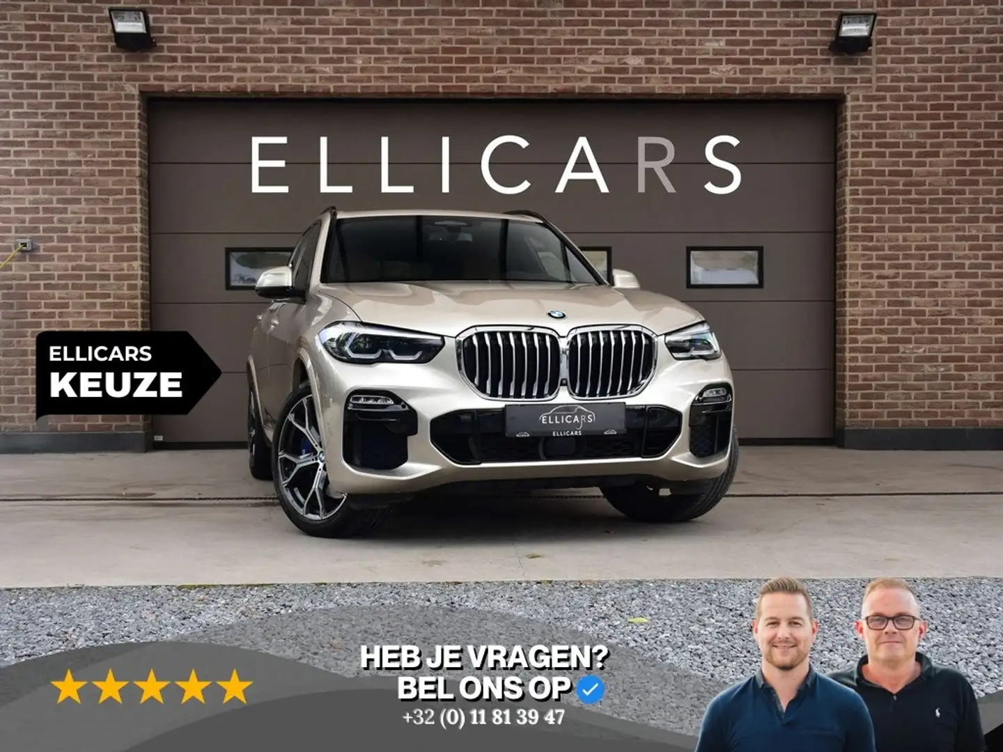 BMW X5 3.0 xDrive40i / M PACK / SCHUIFDAK / CARPLAY / 360 Beige - 1