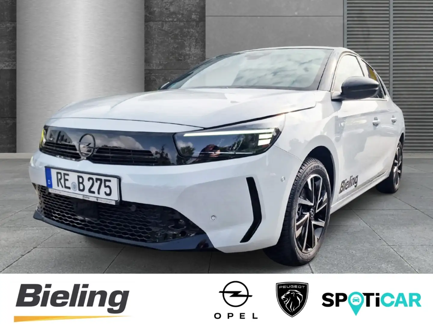 Opel Corsa GS 1.2, 48V.-Hybrid, Kamera, PDC vo+hi, Navi 10'' Weiß - 1