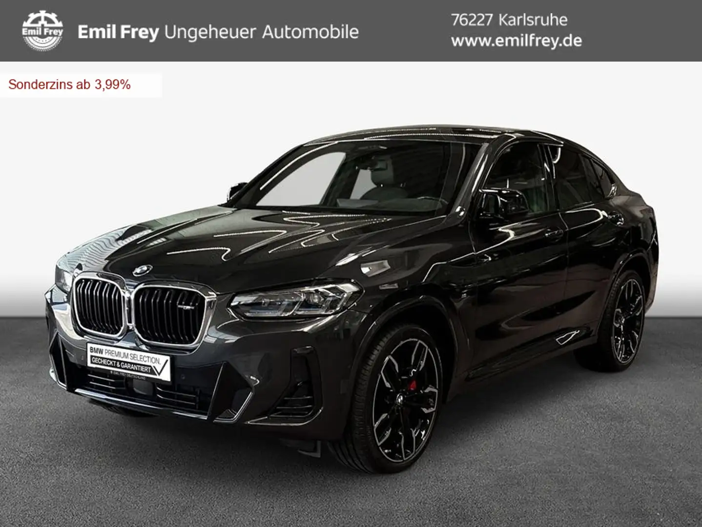 BMW X4 M d, Alarmanlage, AHK, Panoramadach, Standheiz Серый - 1