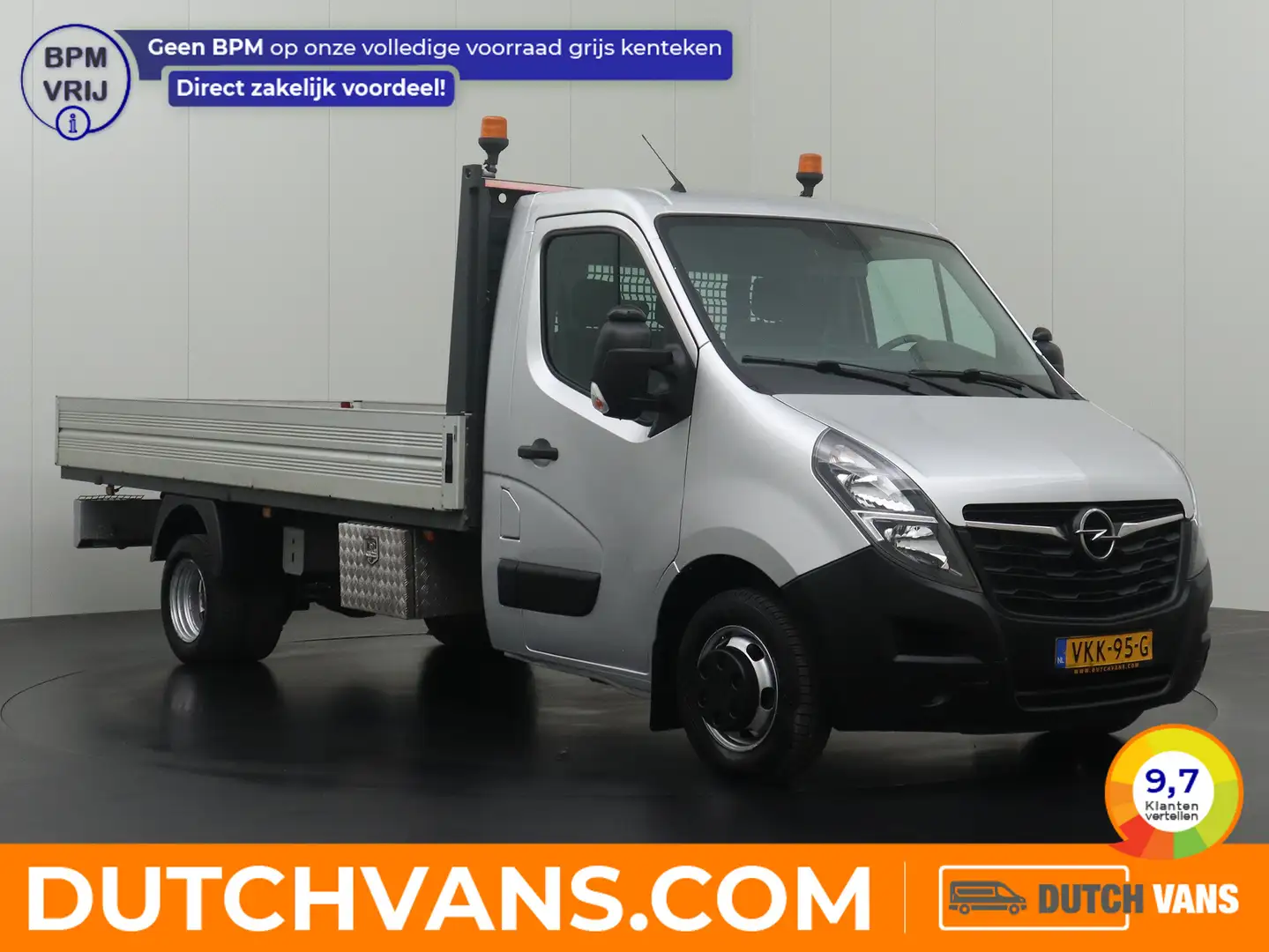 Opel Movano 2.3Turbo 145PK Open Laadbak 4,38 Meter | 3500Kg Tr Zilver - 1