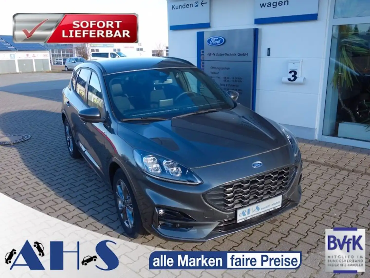 Ford Kuga ST-Line (190 PS)FHEV,LED,NAVI Grau - 1