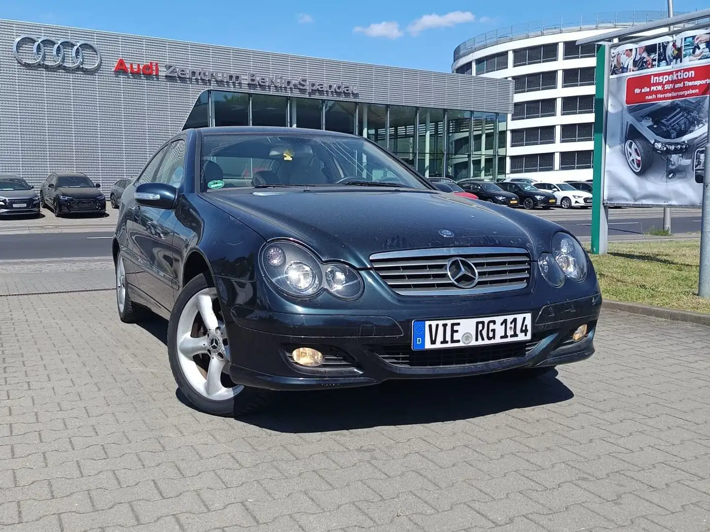 Mercedes-Benz C 160 C-Klasse Sportcoupe Kompressor Zwart - 1