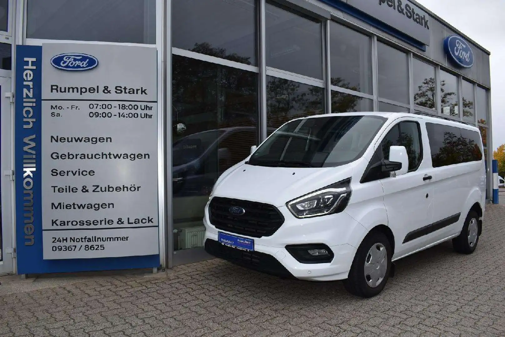 Ford Transit Custom 320 L1Trend,8Sitze,8 Fach bereift Weiß - 1