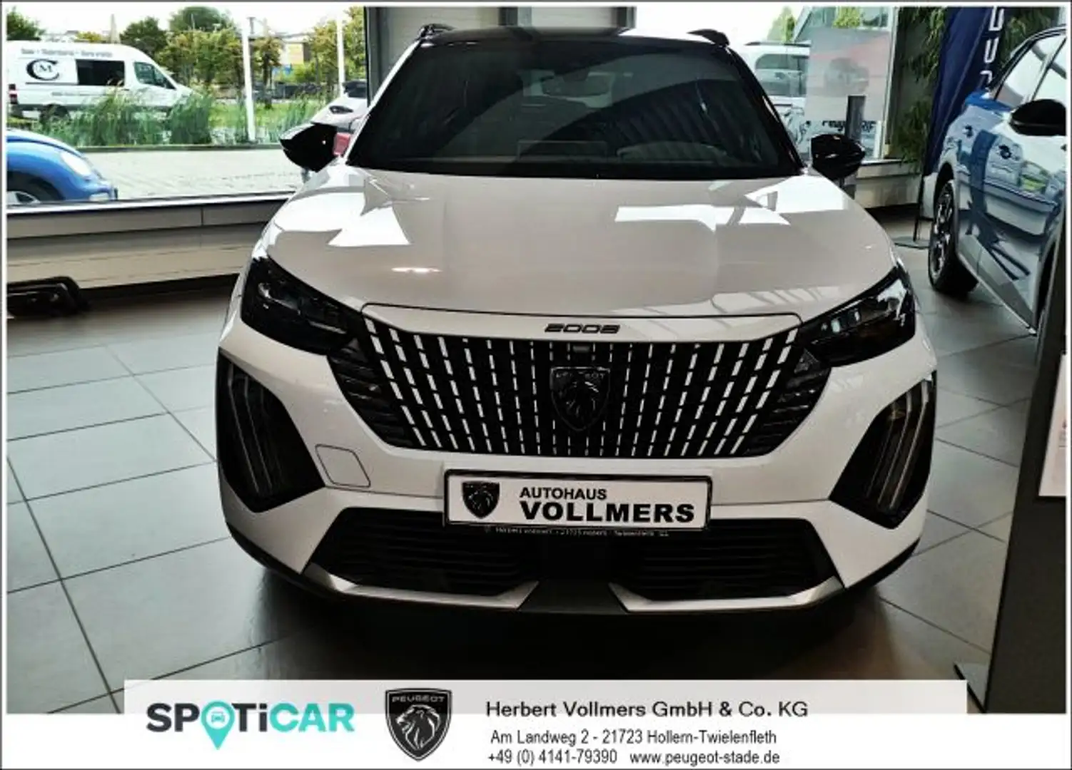 Peugeot 2008 Elektro 156 GT 11 kW, 3-phasig, Alcantara, Weiß - 2