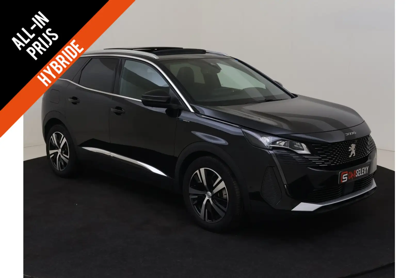 Peugeot 3008 1.6 Plug-In Hybrid HY4 300PK GT Pack 4WD SOH 100%! Zwart - 1