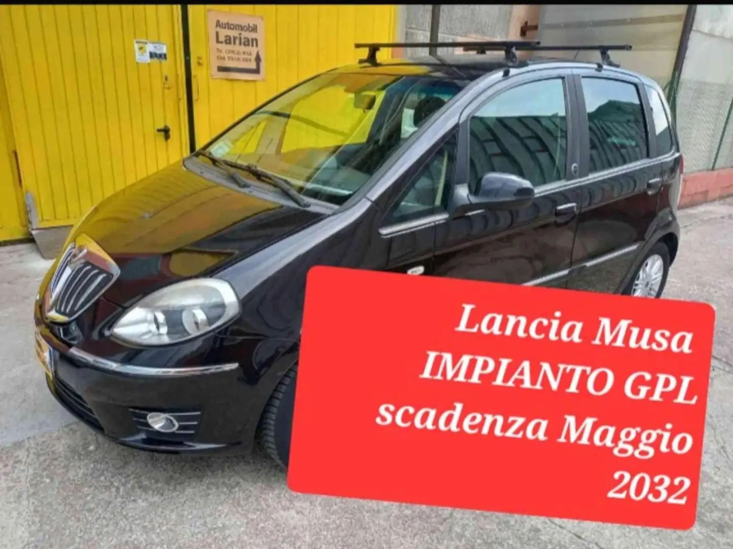 Lancia MUSA 1.4 8V Ecochic (GPL) Diva per neopatentati Чорний - 1