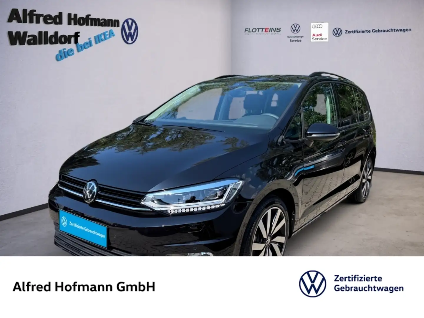 Volkswagen Touran 1.5 TSI HIGHLINE DSG AHK NAVI ACC 7-SITZER Noir - 1