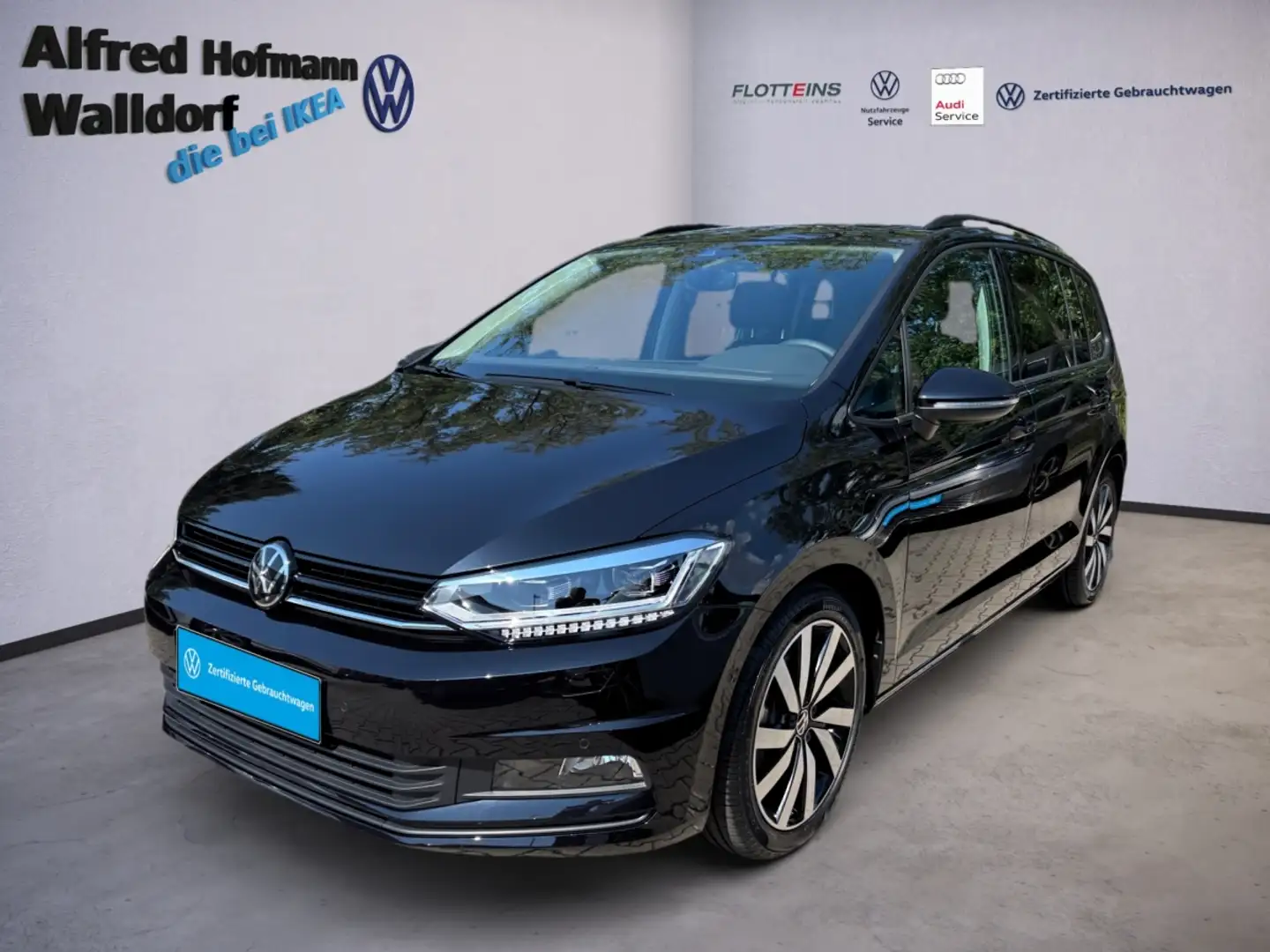 Volkswagen Touran 1.5 TSI HIGHLINE DSG AHK NAVI ACC 7-SITZER Noir - 2