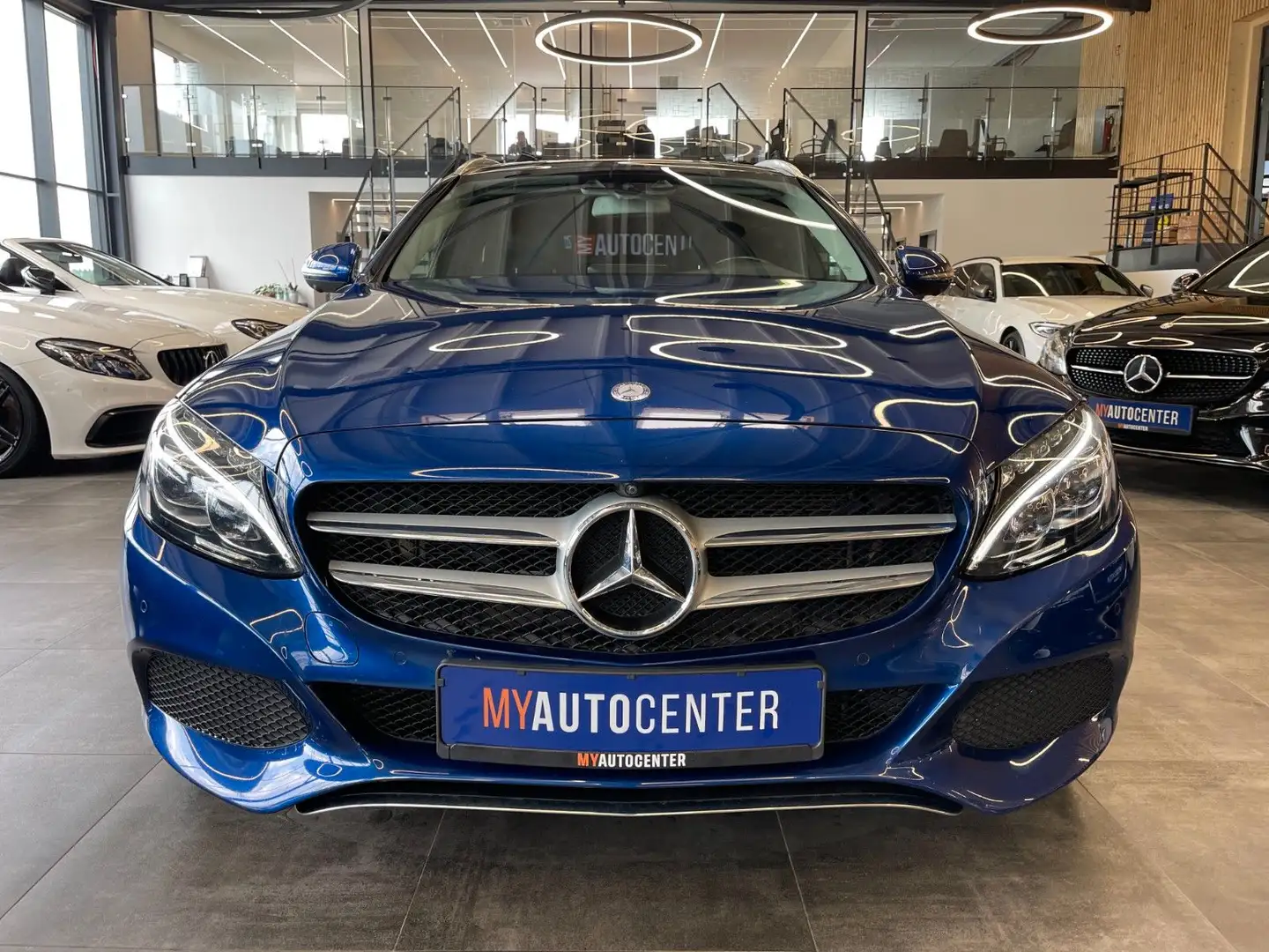 Mercedes-Benz C 300 T BlueTec Hybrid / h *LED*AHK*PANO*360°* Blau - 2