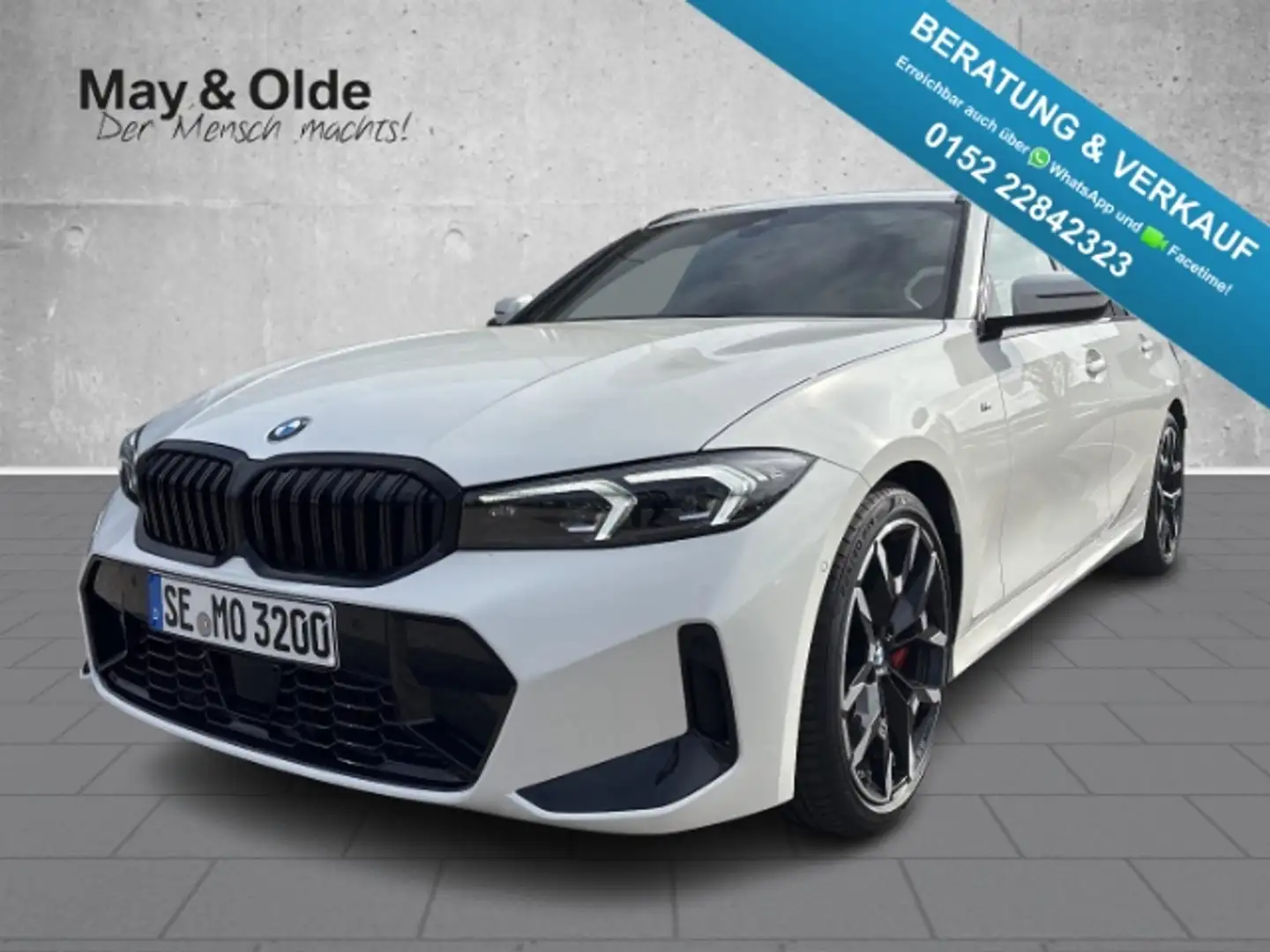 BMW 320 d Touring M-Sportpaket AHK Navi Memory Sitze LED-S Weiß - 1