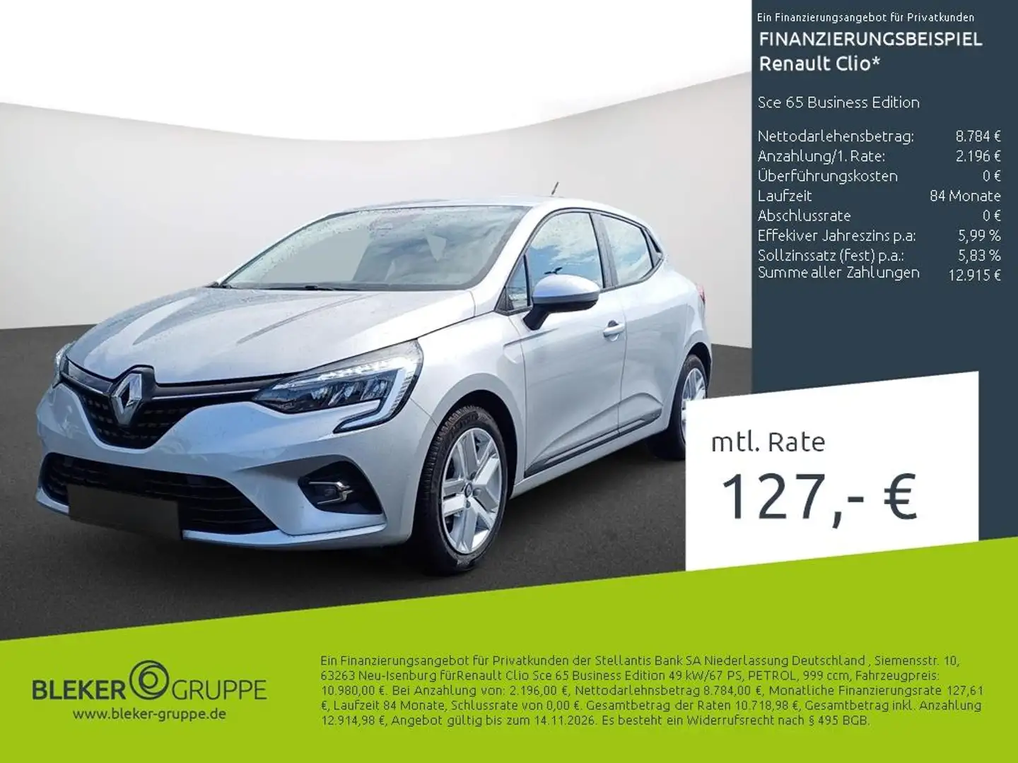 Renault Clio Sce 65 Business Edition Gris - 1
