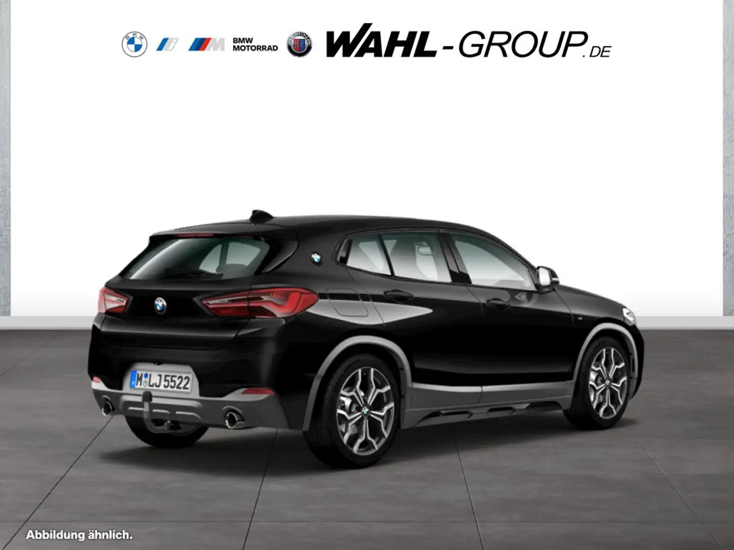 BMW X2 sDrive18d M Sport X Panorama AHK LED Navi PDC SHZ Schwarz - 2