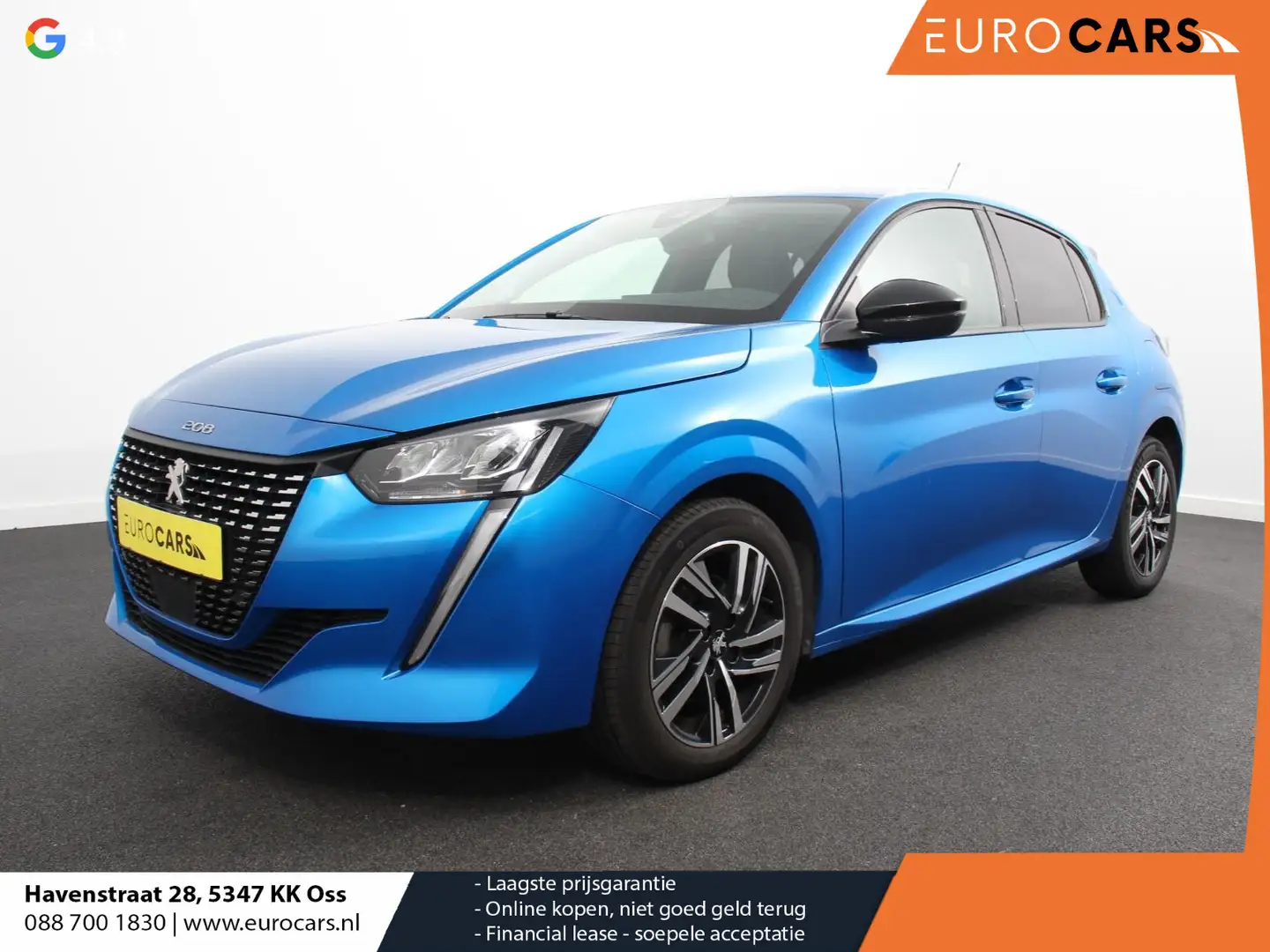 Peugeot 208 1.2 PureTech 100pk Automaat Allure Pack Climate co Bleu - 1